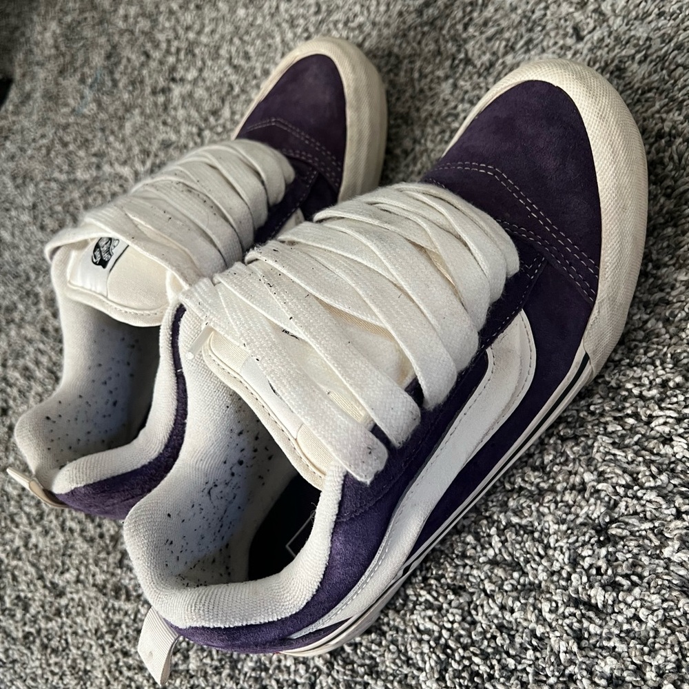 Vans Knu Skool Suede Purple and White Shoes